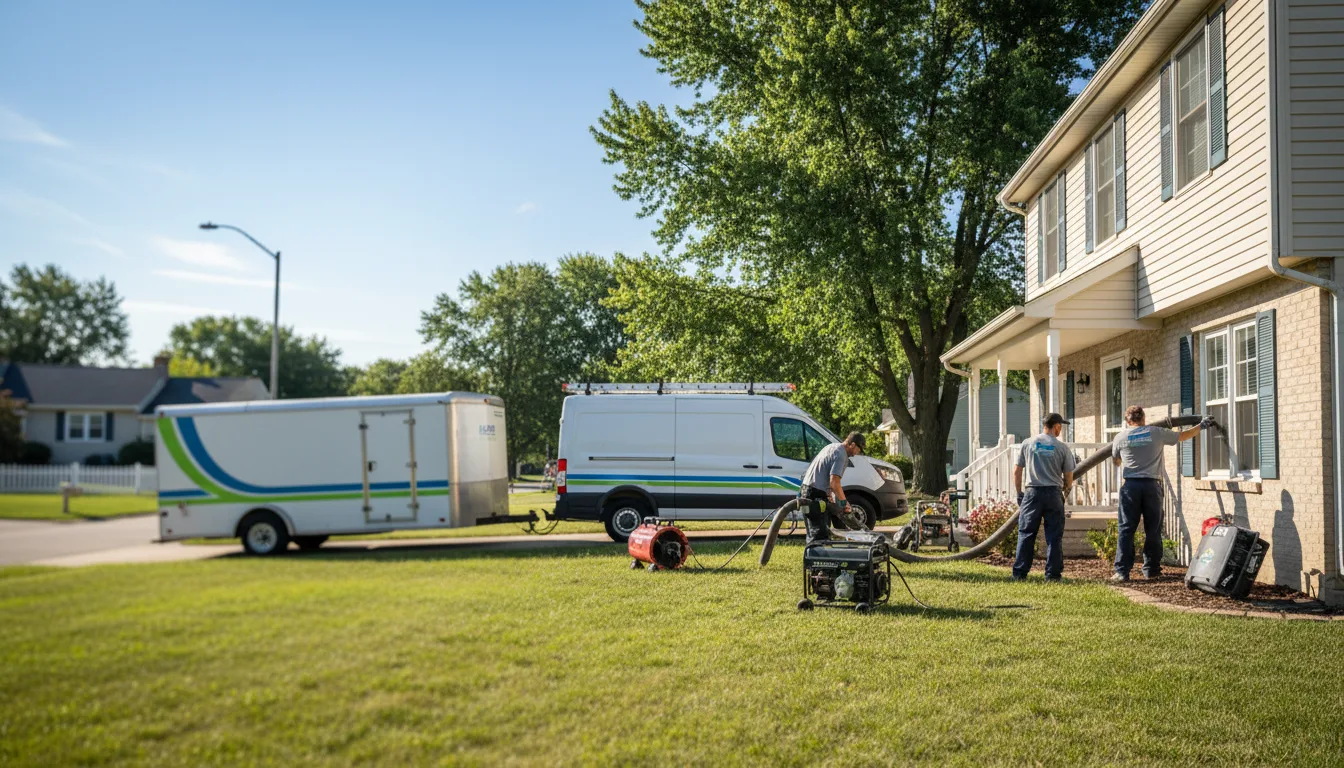 Flooded Basement Restoration And Cleanup With Repair in Grammer, IN near me
